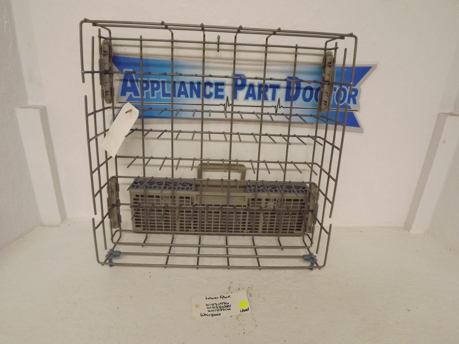 Whirlpool Dishwasher W10311986 W10380384 W11158802 Lower Rack Used Whirlpool Dishwasher W10311986 W10380384 W11158802 Lower Rack Used